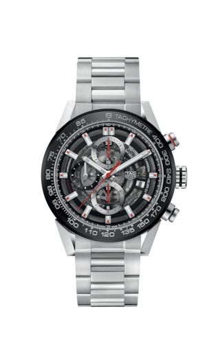 TAG Heuer Carrera Calibre Heuer 01 43 Stainless Steel / Black Ceramic / Skeleton / Bracelet